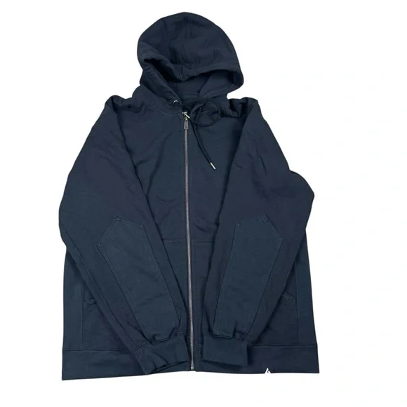 NEW American Giant Men’s Classic Full Zip Black Heavyweight Fleece Hoodie - Picture 2 of 9